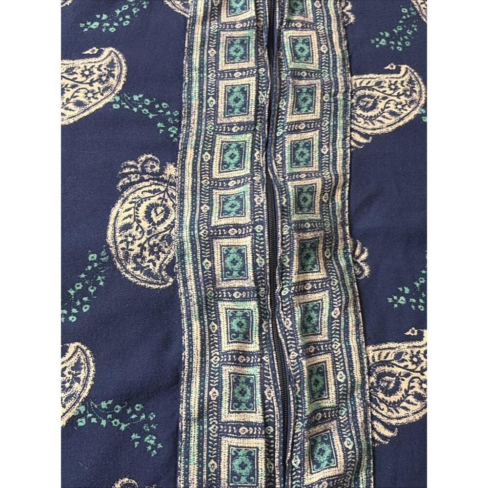 Women’s Charter Club Intimates Long Sleeve Paisley , Boho , Kaftan Xl - Picture 8 of 10